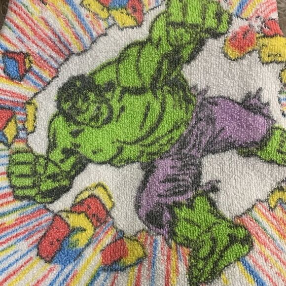 Vintage Cannon Incredible Hulk Smash Marvel Comics Washcloth - Picture 4 of 15